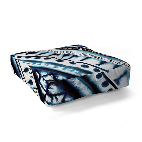 Amy Sia Indigo Stripe Floor Pillow Square