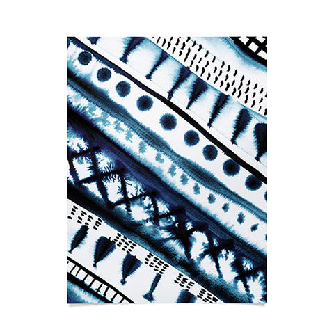 Amy Sia Indigo Stripe Poster