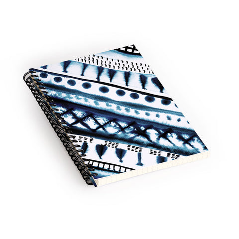 Amy Sia Indigo Stripe Spiral Notebook