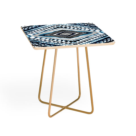 Amy Sia Indigo Stripe Side Table