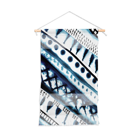 Amy Sia Indigo Stripe Wall Hanging Portrait