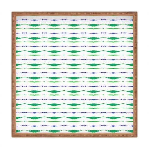 Amy Sia Inky Oceans Stripe Square Tray