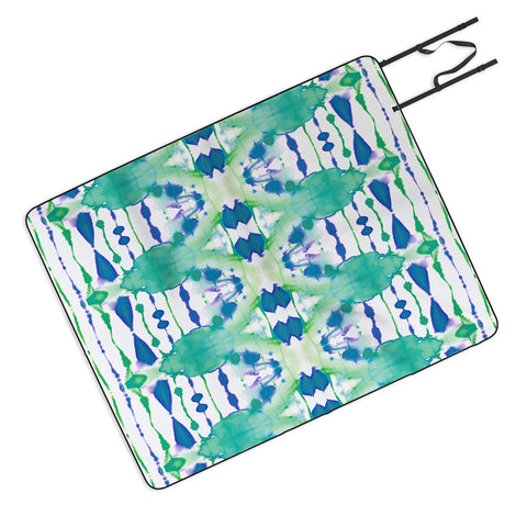 Amy Sia Inky Oceans Picnic Blanket