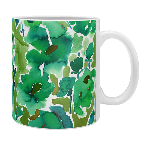 Amy Sia Isla Floral Green Coffee Mug