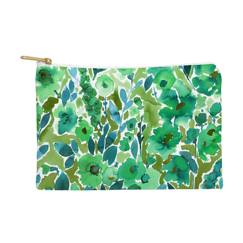 Amy Sia Isla Floral Green Pouch