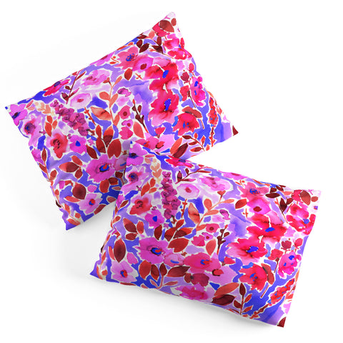 Amy Sia Isla Floral Purple Pillow Shams