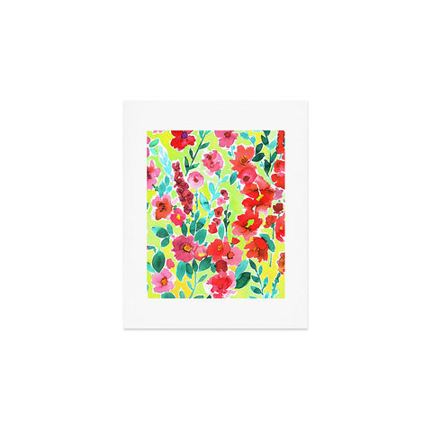 Amy Sia Isla Floral Yellow Art Print