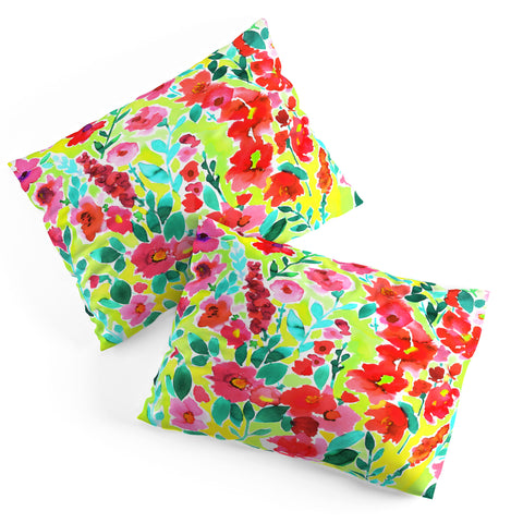 Amy Sia Isla Floral Yellow Pillow Shams