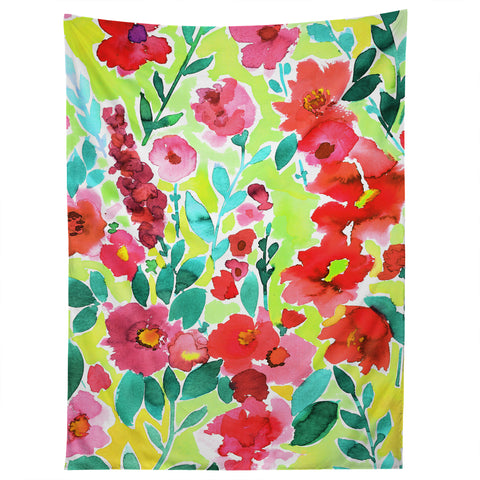 Amy Sia Isla Floral Yellow Tapestry