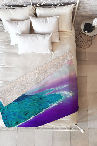 Amy Sia Island In The Sun Fleece Throw Blanket
