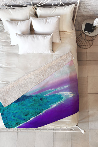 Amy Sia Island In The Sun Fleece Throw Blanket