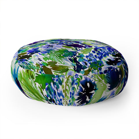 Amy Sia La Flor Pine Floor Pillow Round