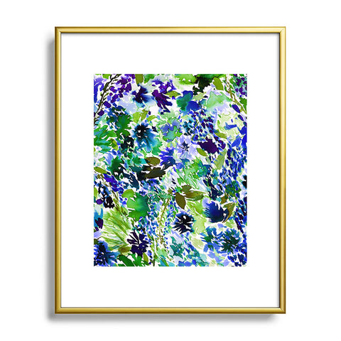 Amy Sia La Flor Pine Metal Framed Art Print