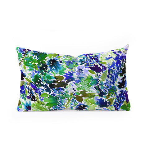 Amy Sia La Flor Pine Oblong Throw Pillow