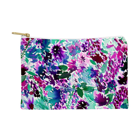 Amy Sia La Flor Plum Pouch