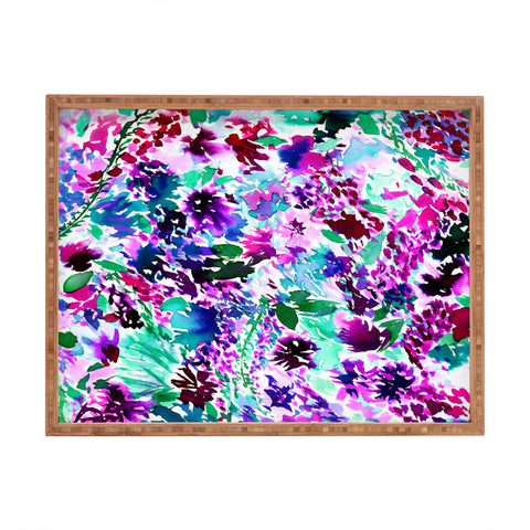 Amy Sia La Flor Plum Rectangular Tray