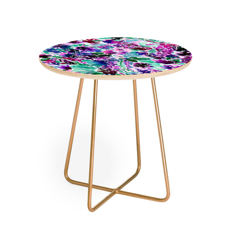 Amy Sia La Flor Plum Round Side Table