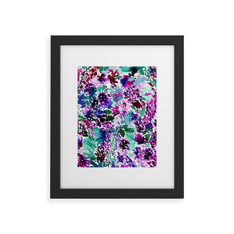 Amy Sia La Flor Plum Framed Art Print