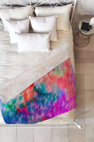 Amy Sia Leopard Fleece Throw Blanket