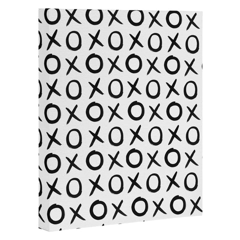 Amy Sia Love XO Black and White Art Canvas