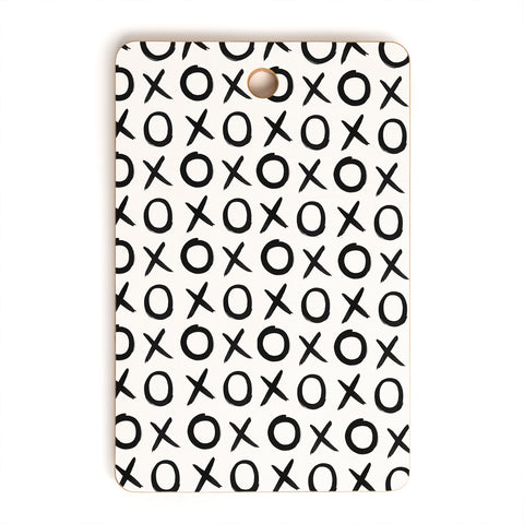 Amy Sia Love XO Black and White Cutting Board Rectangle