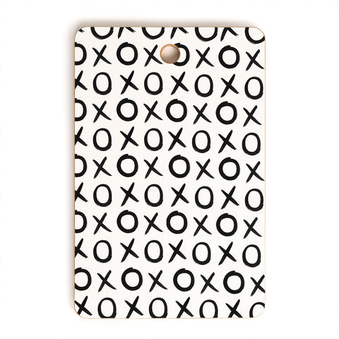 Amy Sia Love XO Black and White Cutting Board Rectangle
