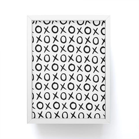 Amy Sia Love XO Black and White Framed Mini Art Print