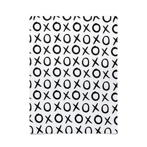 Amy Sia Love XO Black and White Poster