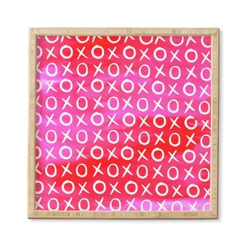 Amy Sia Love XO Pink Framed Wall Art