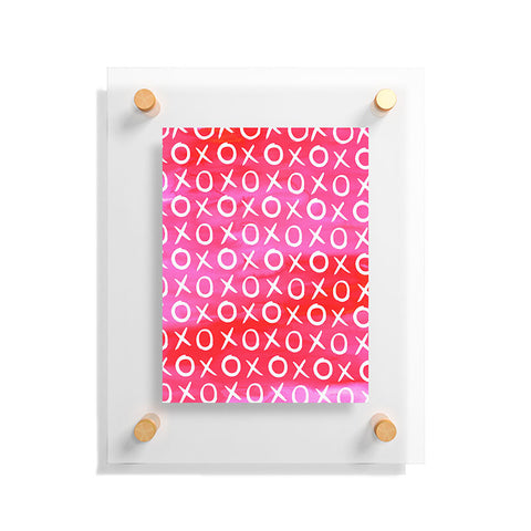 Amy Sia Love XO Pink Floating Acrylic Print