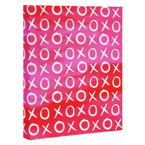 Amy Sia Love XO Pink Art Canvas