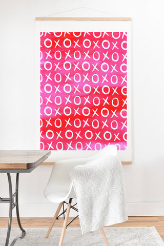 Amy Sia Love XO Pink Art Print And Hanger