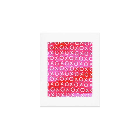 Amy Sia Love XO Pink Art Print