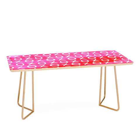 Amy Sia Love XO Pink Coffee Table