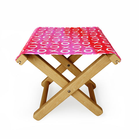 Amy Sia Love XO Pink Folding Stool