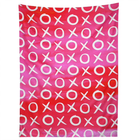Amy Sia Love XO Pink Tapestry