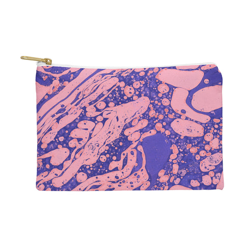 Amy Sia Marble Blue Pink Pouch