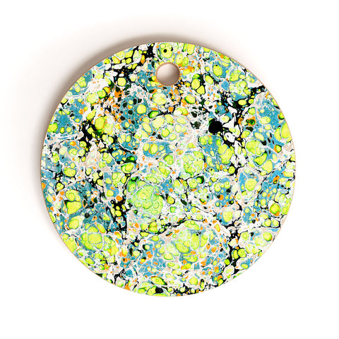 Amy Sia Marble Bubble Neon Cutting Board Round