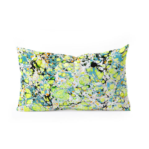 Amy Sia Marble Bubble Neon Oblong Throw Pillow