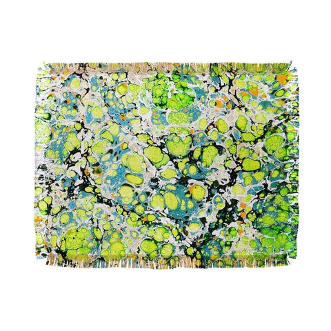 Amy Sia Marble Bubble Neon Throw Blanket