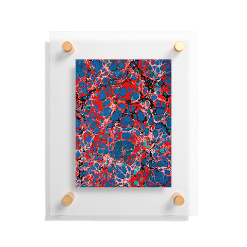 Amy Sia Marble Bubble Red Floating Acrylic Print
