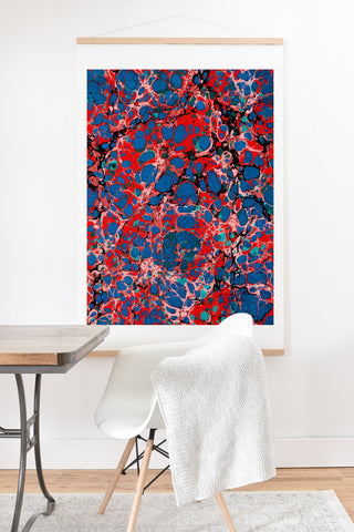 Amy Sia Marble Bubble Red Art Print And Hanger