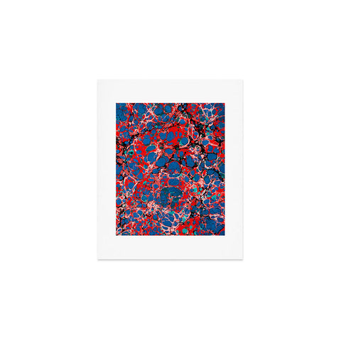 Amy Sia Marble Bubble Red Art Print