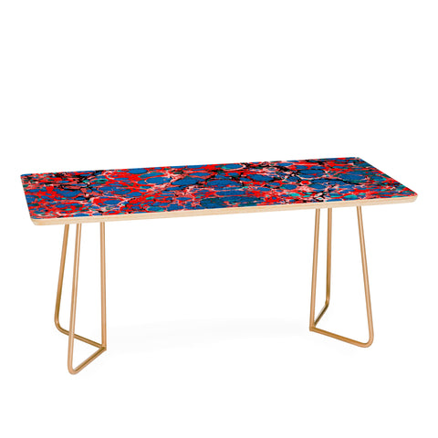 Amy Sia Marble Bubble Red Coffee Table
