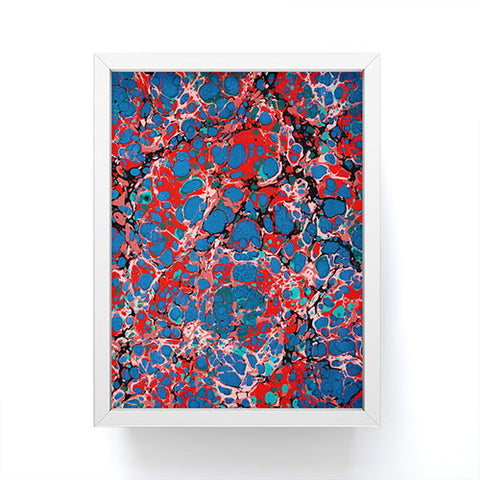 Amy Sia Marble Bubble Red Framed Mini Art Print