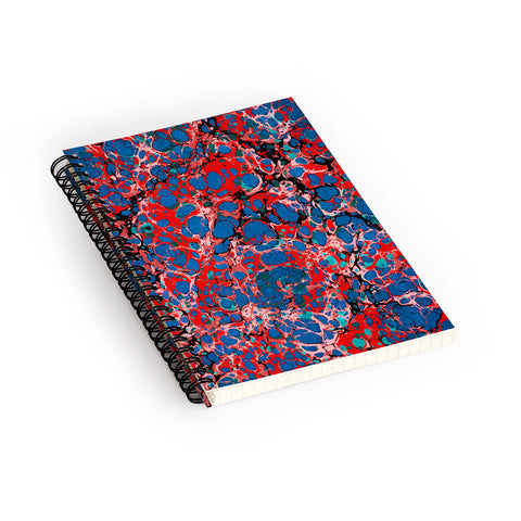 Amy Sia Marble Bubble Red Spiral Notebook
