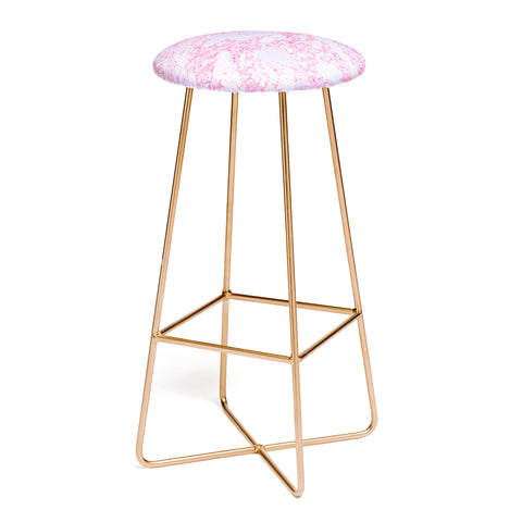 Amy Sia Marble Coral Pink Bar Stool