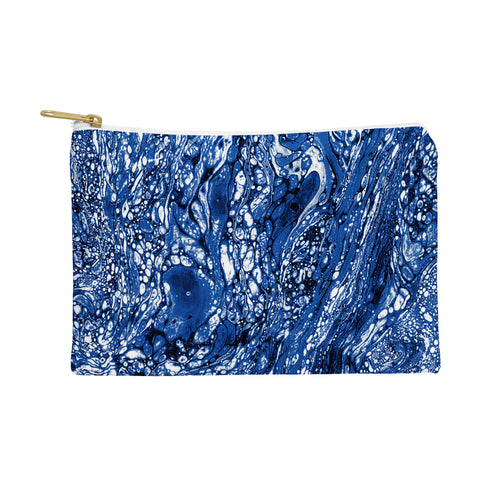 Amy Sia Marble Dark Blue Pouch