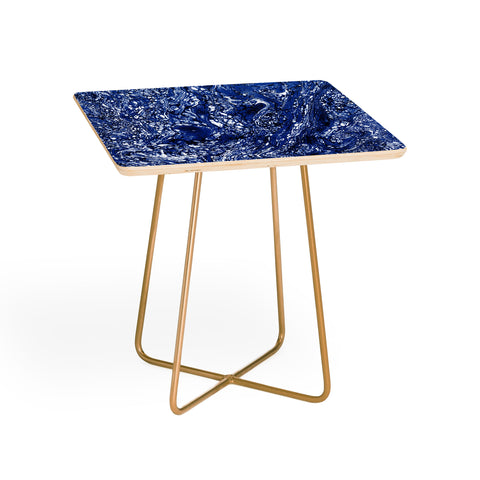 Amy Sia Marble Dark Blue Side Table