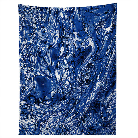 Amy Sia Marble Dark Blue Tapestry